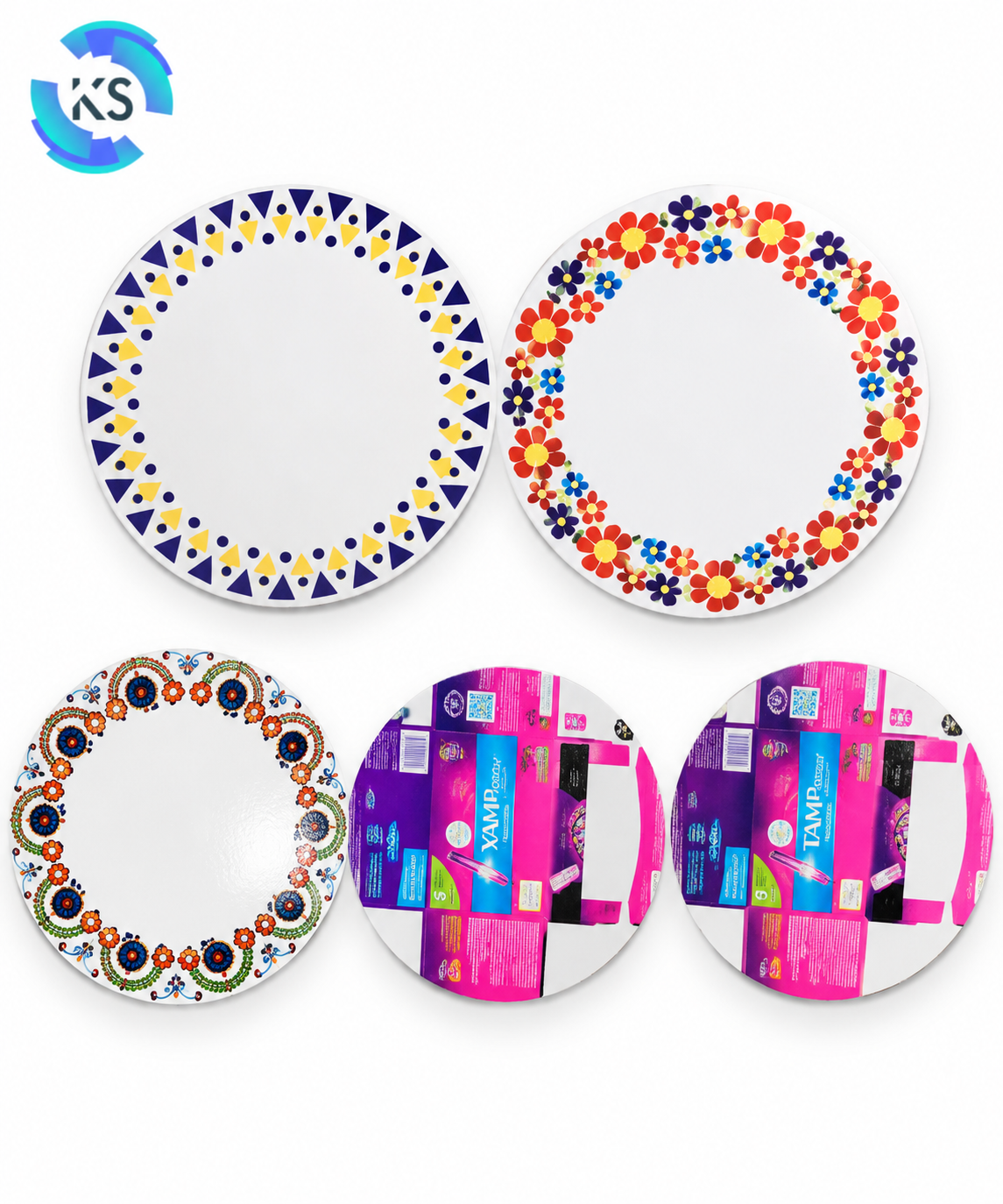 400 GSM No. 14 Print PD 12.40-inch circular printed raw material