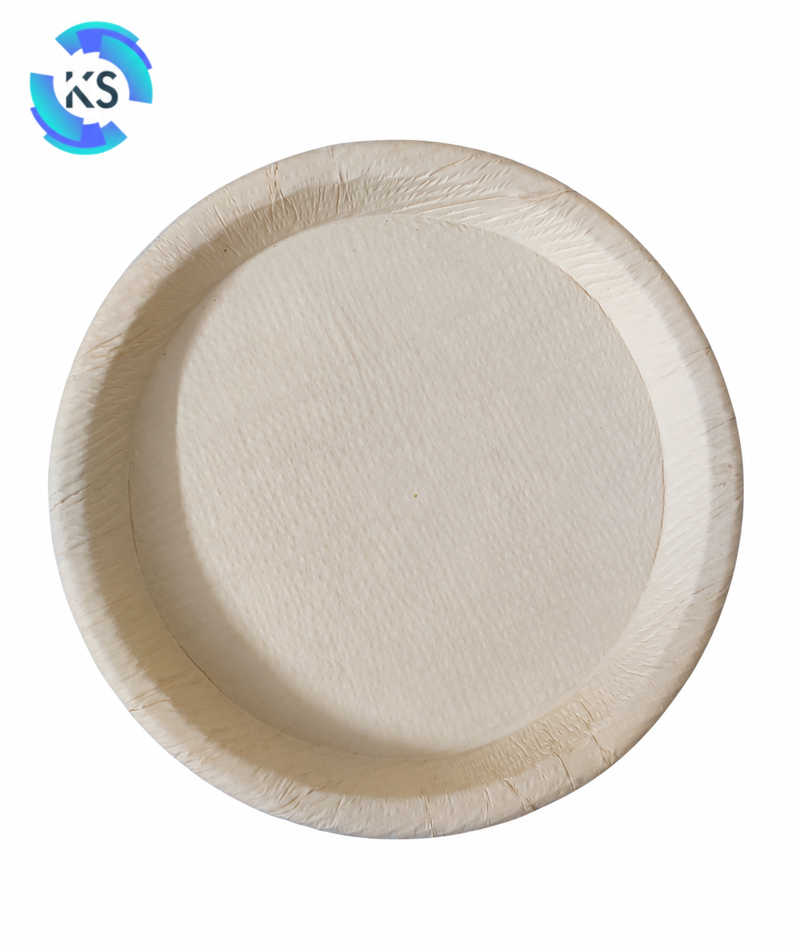 7 Inch 320 GSM Corrugation Paper Plate in White and Brown