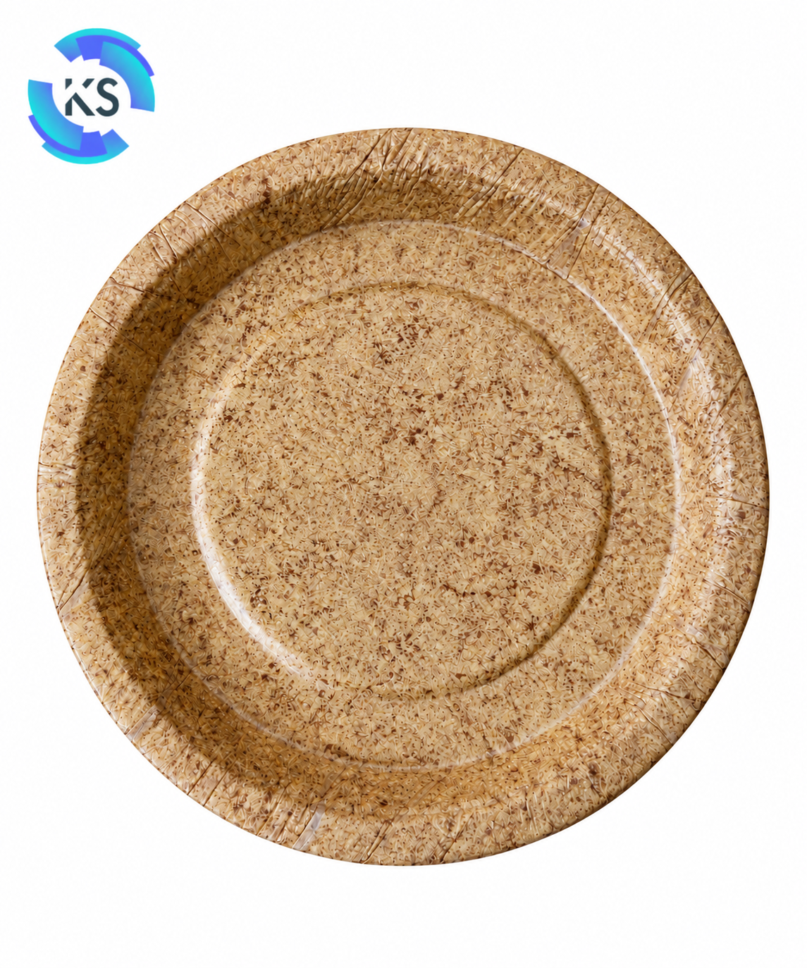 12 Inch 400 GSM Brown Corrugation Paper Plate